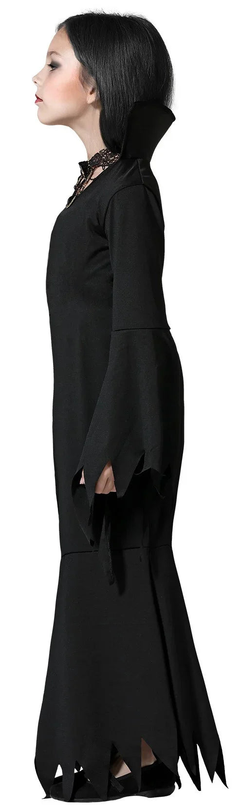 Disfraz de Morticia Familia Addams para Niña Morticia Addams Atosa